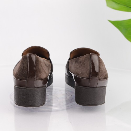 Donald Pliner Vixie Loafer Women's Size 9 Brown Suede Platfrom Flat Slip On Shoe - Picture 7 of 15