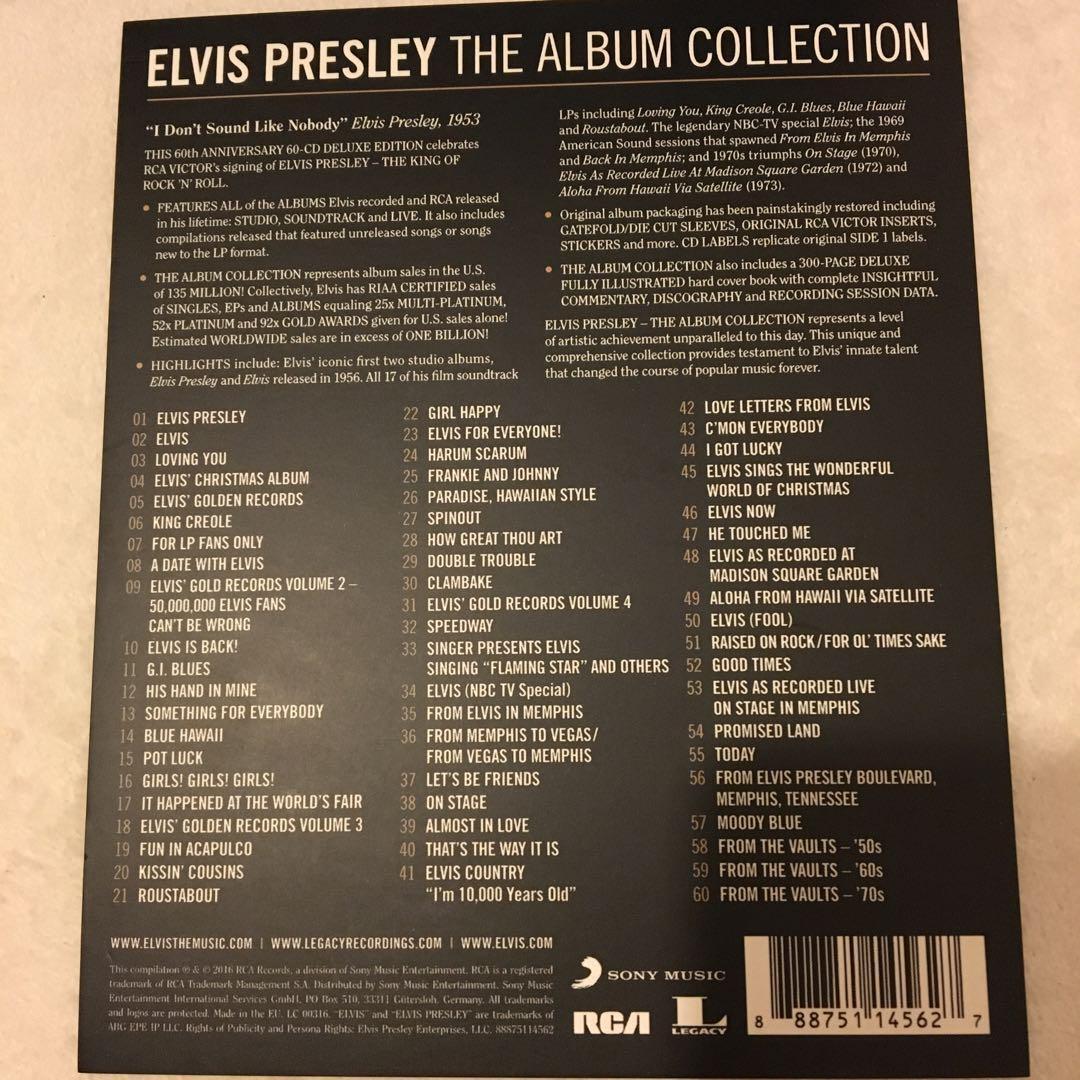 ELVIS PRESLEY - The RCA Albums Collection - 60 CD Box Set ELVIS PRESLEY - The RCA Albums Collection - 60 CD Box Set