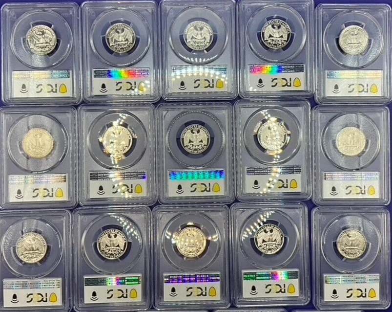 🔥 {LOT OF 20}  - PCGS Graded Washington Quarter PR69DCAM PROOF 25c Coins 🔥 - Image 4 of 4