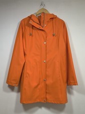 Ilse Jacobsen Hornbaek Orange Raincoat Women’s Size 38 | Uk 12 Rain87