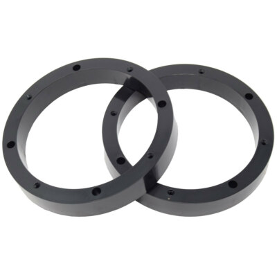 1 Pair 6.5'' inch Plastic Spacer Speaker Rings Custom Mounting Adapter Subwoofer