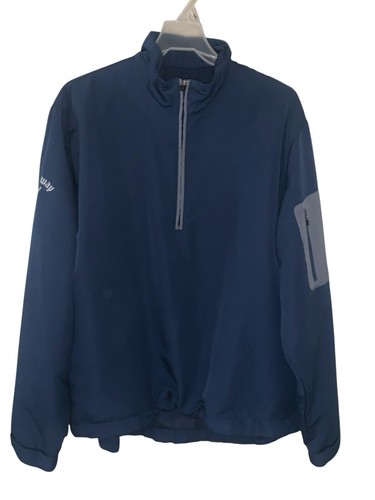 Callaway Pullover Jacket Men's Sz M Golf Quarter Zip L/S Outdoor Lightweight - Picture 9 of 16