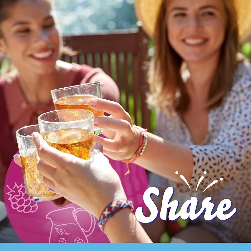 Té helado de frambuesa sin azúcar Crystal Light bebida en polvo con sabor natural 72 Foto 4 de 4