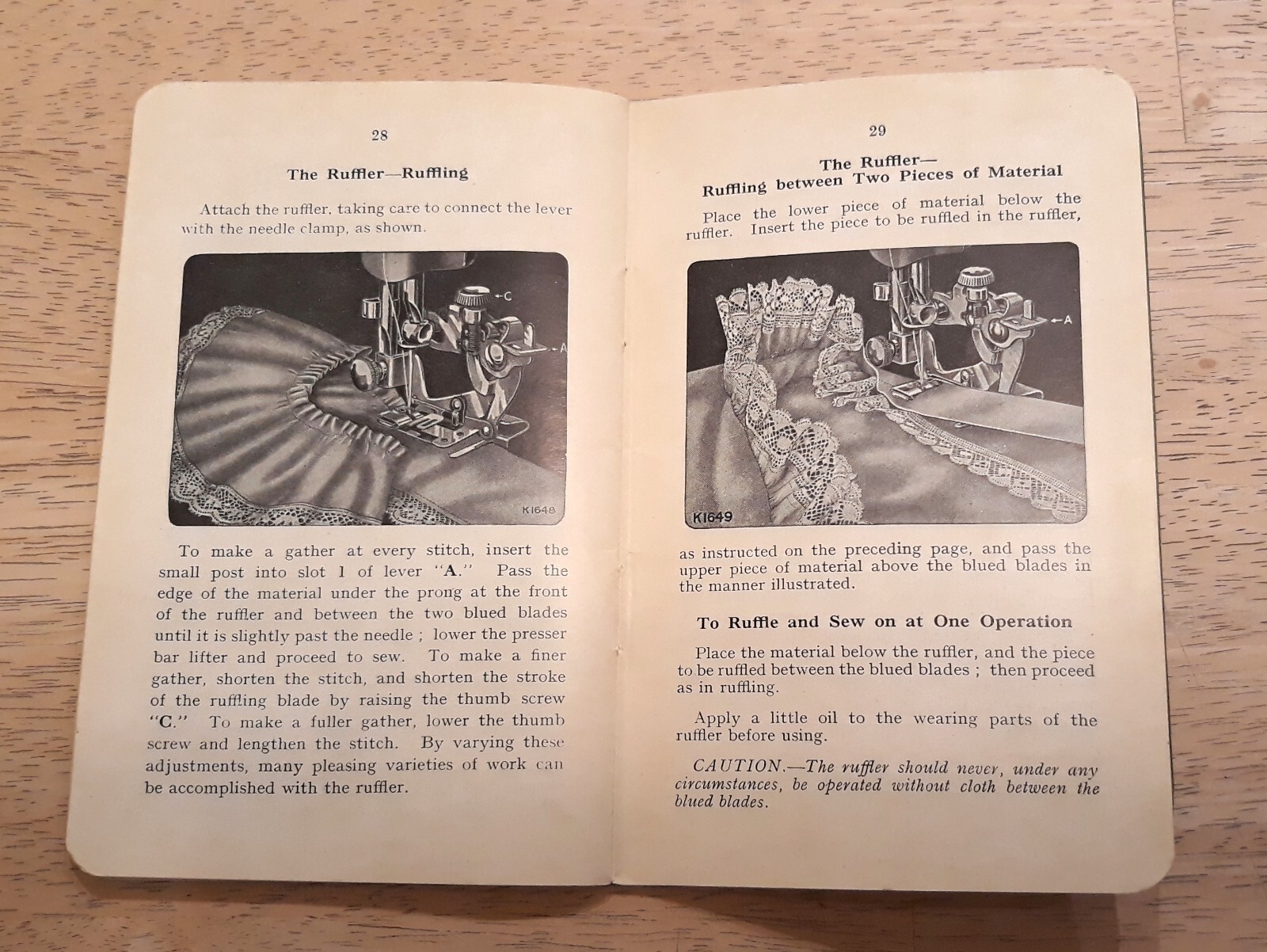 Original Singer Sewing Machine 1949 Owner's Instruction Manual for 99