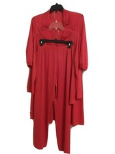 Vintage Vanity Fair 3 Piece Sleepwear Set Red Size Small Based On Measurements