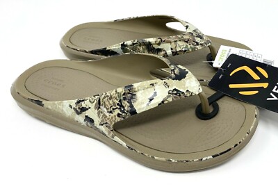 Mens Crocs Swiftwater Sandals Shoes Sz 7 Used Camp Camouflage Fishing Water Crocs Swiftwater Realtree Max 5 Sandal Camo 201152 Water  main image 3