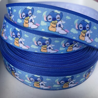 YARD DISNEY BABY STITCH ANGEL ALIEN RIBBON CHILDREN CHARACTER BOW CAKE ...