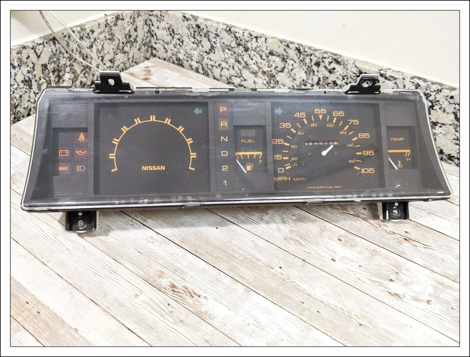 ✅ 1986-1989 Nissan Pathfinder corpo rígido picape cluster velocímetro fabricante de equipamento original - Imagem 4 de 4