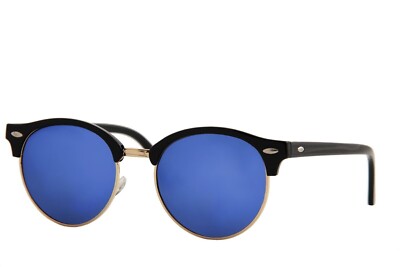 60 PCS UNISEX SEMI RIMLESS HALF FRAME ROUND MIRRORED STYLE BULK