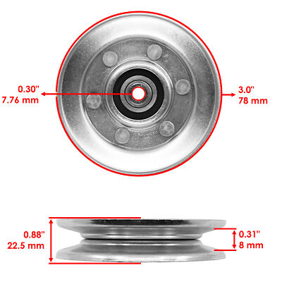 Drive Belt Idler Pulley For John Deere X584 X590 Z425 Z435 Z445