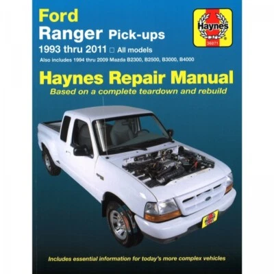 HAYNES PUBLISHING Ford Ranger Pick-ups Mazda B2300 B2500 B3000 B4000 manual de reparación Haynes