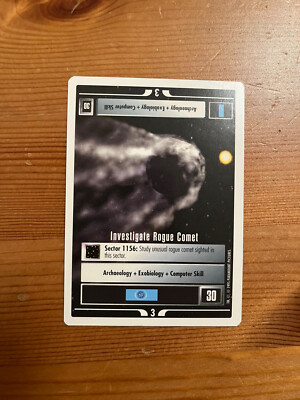 Star Trek CCG 1e Investigate Rogue Comet near-mint/nm rare - Premiere Beta 1995