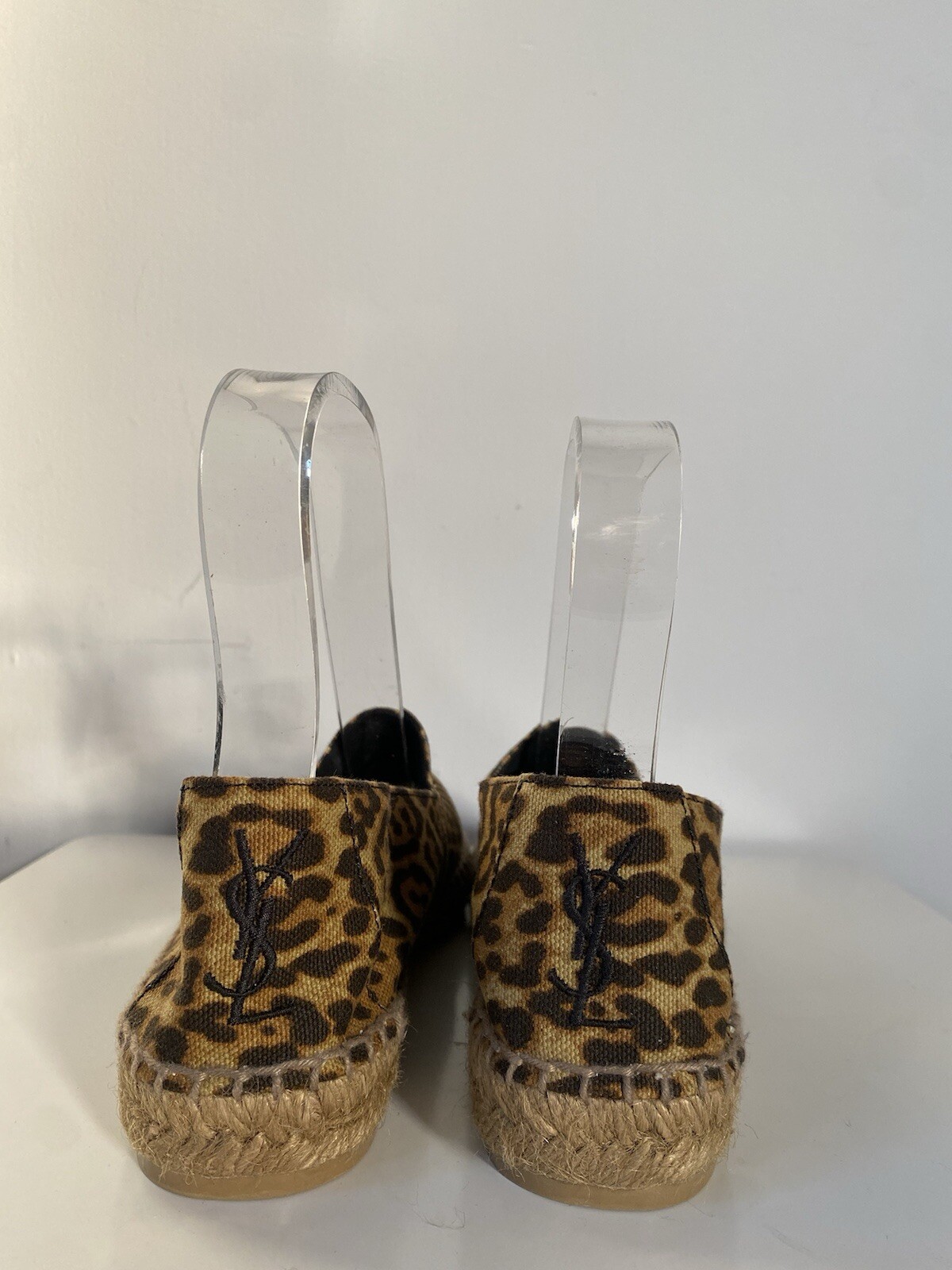 Espadrillas Saint Laurent stampa leopardata con sacchetto antipolvere mai indossate! taglia 37