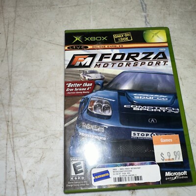 Forza Motorsport (Microsoft Xbox, 2005) CIB Complete Free Shipping