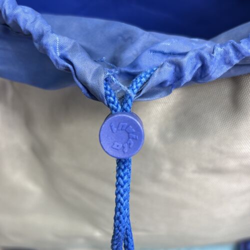 ZAINO INVICTA JOLLY Argento Blu Fluo Azzurro ORIGINAL VINTAGE 80 90 VINTAGE #27 - Foto 7 di 8
