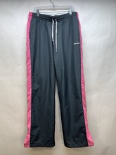 Reebok Lined Windbreaker Pants Womens Medium Draw String
