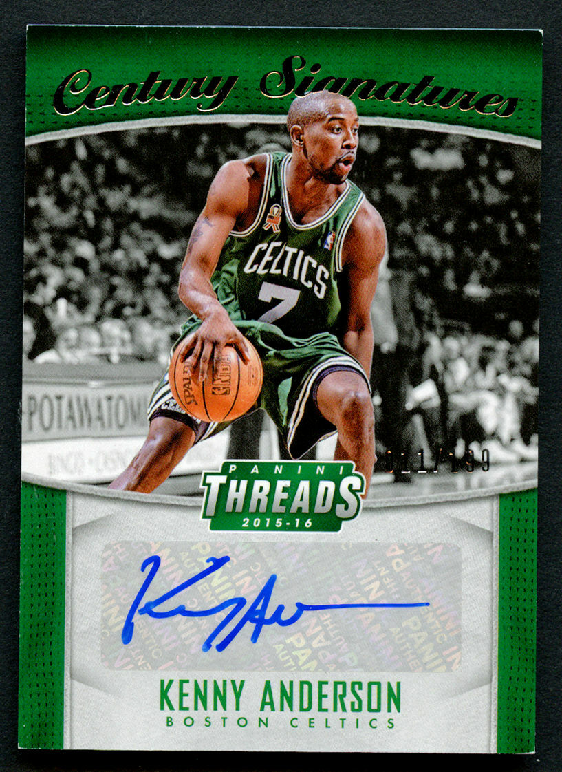 Kenny Anderson #CS-KAN 2015-16 Panini Threads Basketball Century Signatures