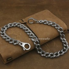 Mens Stainless Steel KeyChain Biker Wallet Chain Punk Accessory 5C016WCA 12" 36"