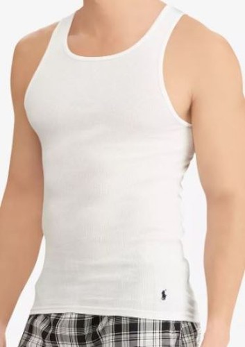 3 ORIGINAL POLO RALPH LAUREN BAUMWOLLE WEISS TANKS T-SHIRTS UNTERHEMDEN S M L XL XXL - Bild 35 von 54
