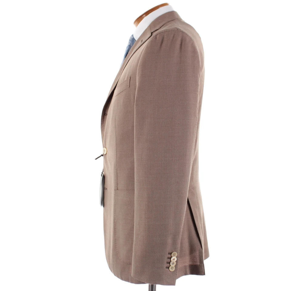 Abrigo deportivo Boglioli nuevo con etiquetas mezcla de lana/chaqueta K talla 50R (40R EE. UU.) en tostado liso Foto 4 de 4