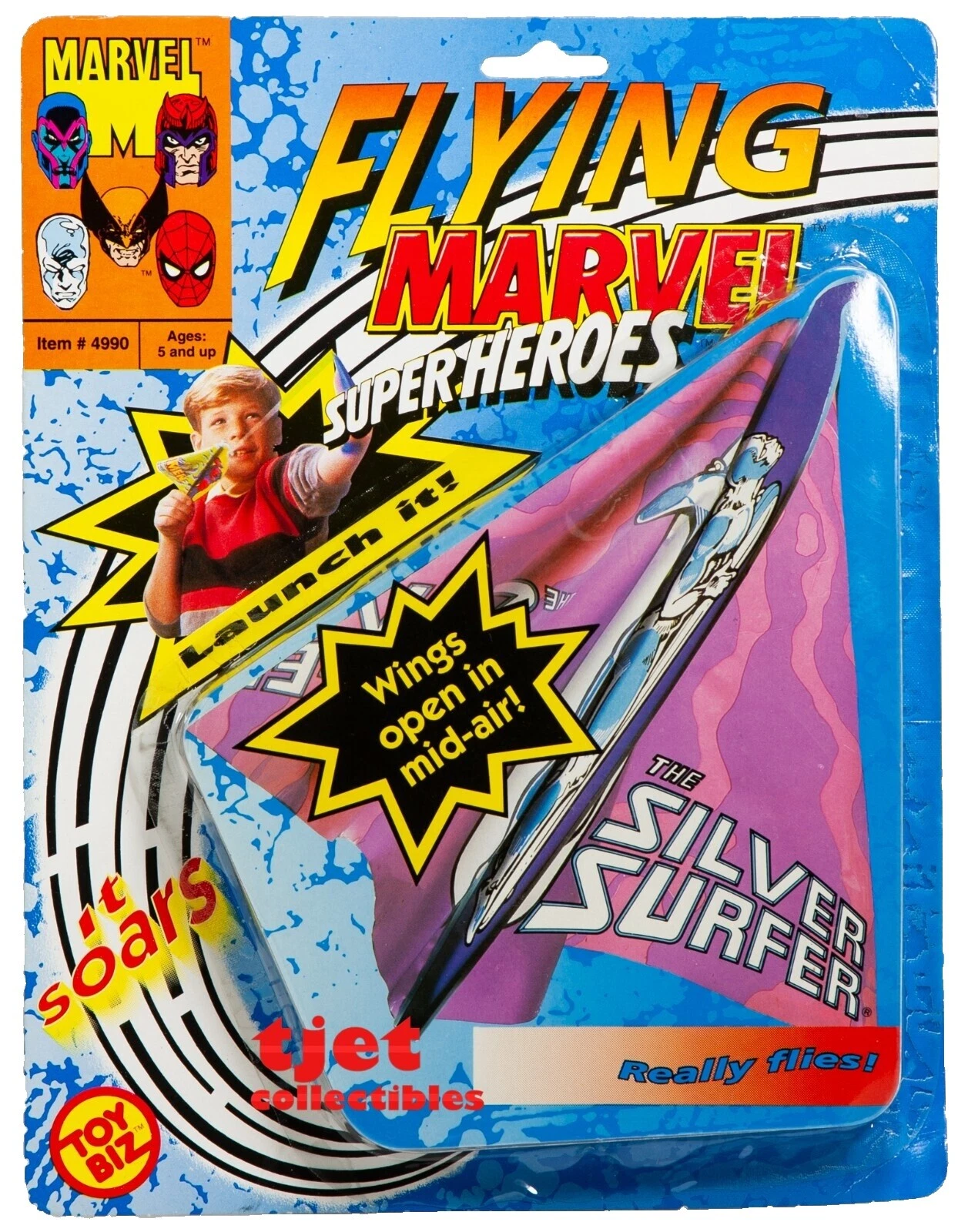 Figuras de acción ToyBiz Silver Surfer y accesorios