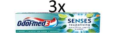 ODOL MED 3 ZAHNPASTA SENSES REVITALISING 3 X 75 ML *OVP*