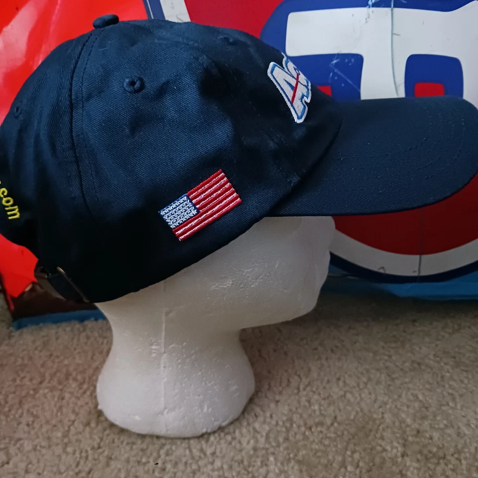 Aaron's Dream Machine #99 Michael Waltrip Racing Team Emitido Sombrero NASCAR Bandera de Estados Unidos  Foto 4 de 4