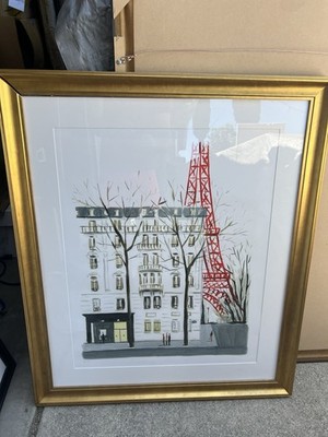 Signed Print La Tour Eiffel - Dominique Corbasson 6/300  40x34