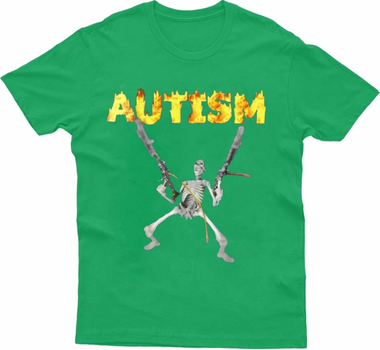 Autism Skeleton Meme T-Shirt Unisex Funny Gift Top