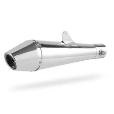 Universal Slip-on Exhaust Muffler for Motorcycle Mini Bike Spade Grom Silver