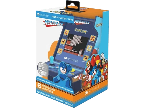 Consola retro - My Arcade Micro Player Megaman, Pantalla color 2.75",  
