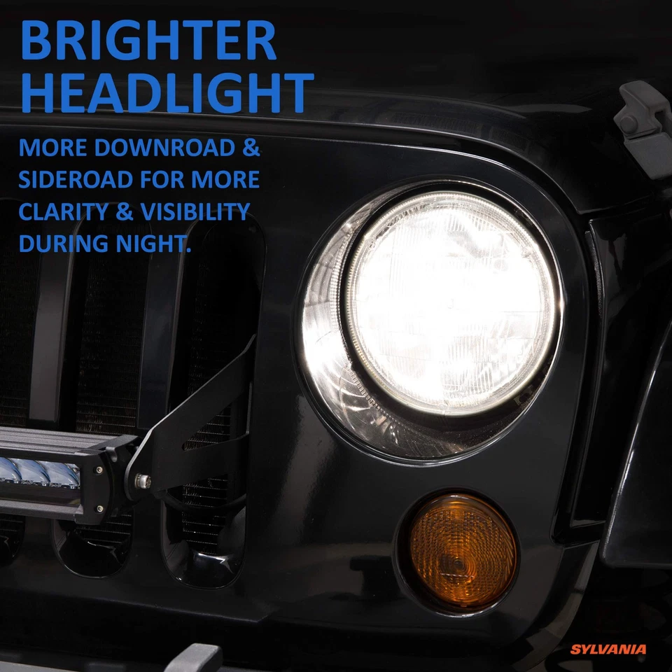 SYLVANIA H6024 SilverStar Sealed Beam – Brighter 7” Round Headlight (1 Bulb) - Image 3 of 4