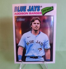 2026 Topps Heritage Addison Barger Chrome Parallel #370 Toronto Blue Jays
