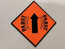 Pabst 7 Inch Snowmobile Sign