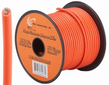 14 GA 100 FT Roll Orange Stranded Spool of CCA Primary Power Ground Wire Cable
