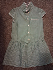 Girls Next Green Grid School Dress Age 5 Years