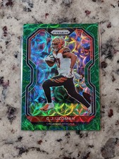 2020 Panini Prizm CJ Uzomah Green Scope /75 Cincinnati Bengals #50