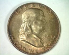 1953-D FRANKLIN HALF DOLLAR GEM UNCIRCULATED FULL BELL LINES FBL NICE TONING