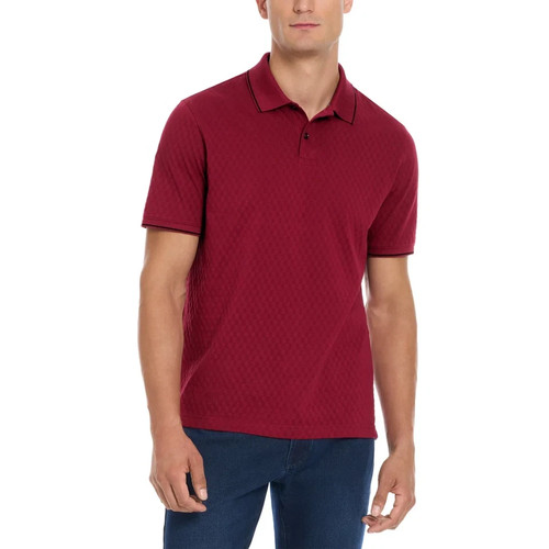 Ted Baker, Ted Baker Men’s Short Sleeve Polo, Red, Size Medium