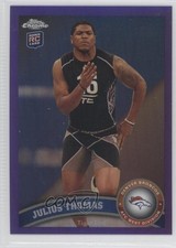 2011 Topps Chrome Retail Purple Refractor 241/499 Julius Thomas #92 0j6