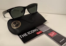 Ray-Ban New Wayfarer RB2132  Sunglasses 901 55 18 3N Green Lenses 55 mm