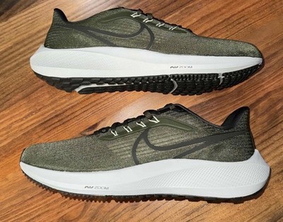 Nike Air Zoom Pegasus Men s Olive/Black/White Mesh Low Top Running Sneakers