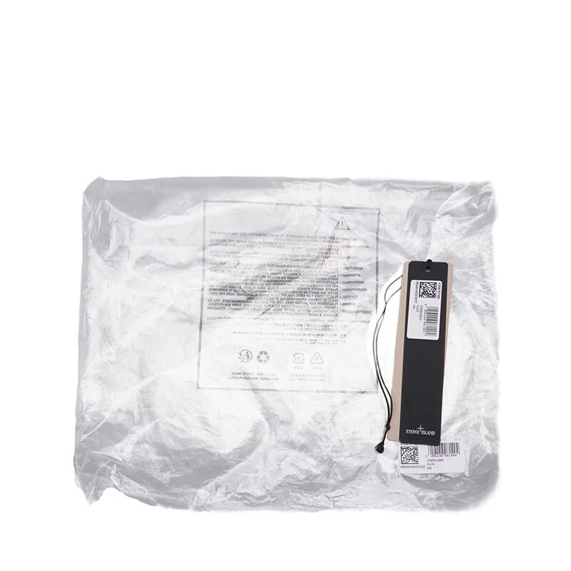 Stone Island Stemma Cotone Nero Patch Pile con Cappuccio Zip 811563520 V0029