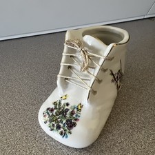 Vintage Enesco Small Baby Shoe Planter