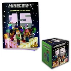 Minecraft 15th Anniversary Celebration Official Stickers - Album + 50 Pack COMBO