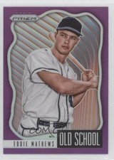 2021 Panini Prizm Old School Purple Prizm Eddie Mathews #OS-4 HOF 3y1