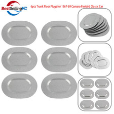 6pcs Trunk Floor Plugs For 1967-69 Camaro Firebird Classic Car Inl10777