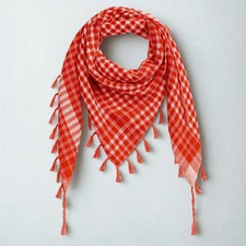 Cotton Shemagh Scarf – Unisex Keffiyeh Arab Head Wrap for Men Women