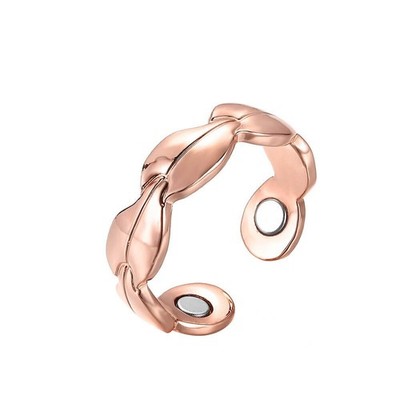 Magnetischer verstellbarer Ring aus reinem Kupfer mit 2 Magneten, handgefertigt, kostenlose UK-Lieferung