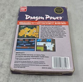 Dragon Power (Nintendo Entertainment System, 1986) NES CIB Complete TESTED